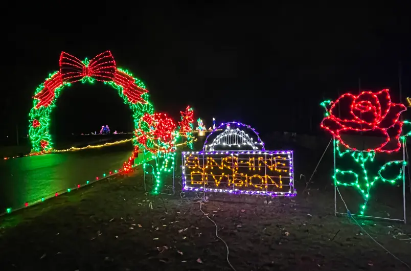 Sunshine Division Lights Display at Winter Wonderland