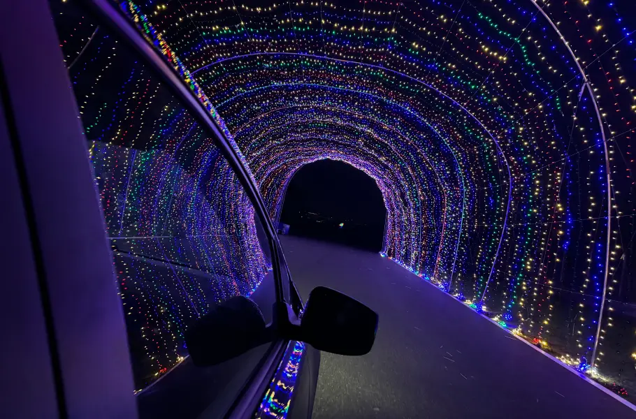 Driving Through Winter Wonderland at Portland International Raceway